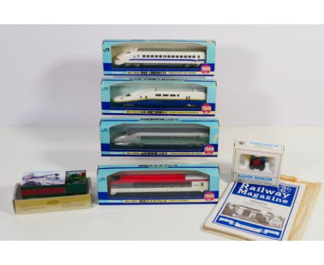 Diapet, Bachmann - Four boxed Diapet trains (3 x Shinkansen Line and 1 x Narita Express) a Bachmann Gandy Dancer HO Scale, Ma