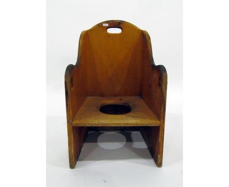 Georgian child's commode chair&nbsp;