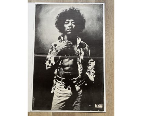 Jimi Hendrix TSR Silverstein Original Vintage Poster, Track Records 1967