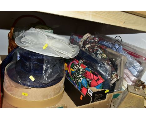 A BOX AND LOOSE SUNDRY ITEMS ETC, to include bags still in original wrapping, thermal shopping trolley bag (new with tags), t