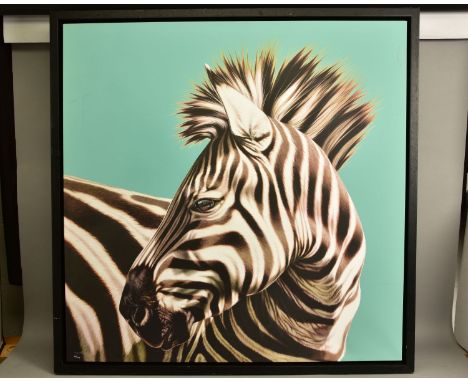 DARRYN EGGLETON (SOUTH AFRICA 1981) 'THE LOOKOUT' a limited edition print of a Zebra 41/195, signed bottom left, no certifica