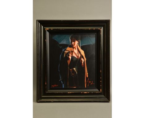 FABIAN PEREZ (ARGENTINA 1967) 'NOVEMBER RAIN - LUCY', a limited edition print 76/195, a portrait of a female figure holding a
