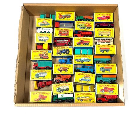 Matchbox Regular Wheels Group of Mid to Late 1960's Issue Models - including 5d London Routemaster Bus; 12c Land Rover Safari