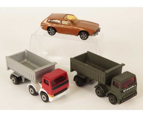 Matchbox Superfast 30d Leyland Articulated Truck - 2 x CODE 3 OGLE DESIGN MODELS - (1) military green SCAMMELL tractor unit, 