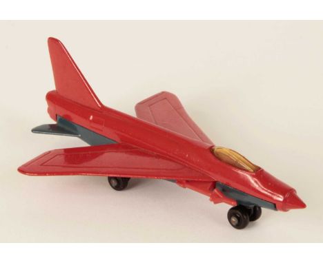 Matchbox Skybusters SB-21 RAF English Electric Lightning FACTORY PRE-PRODUCTION COLOUR TRIAL - red upper fuselage &amp; wings