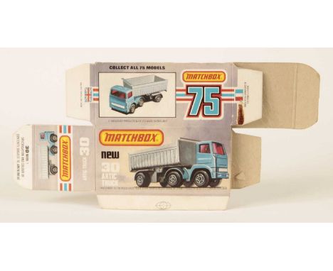 Matchbox Superfast Bowater's Printers Proof Empty "New" Type L Box For 30d Leyland Articulated Truck - 1980 Copyright proof b