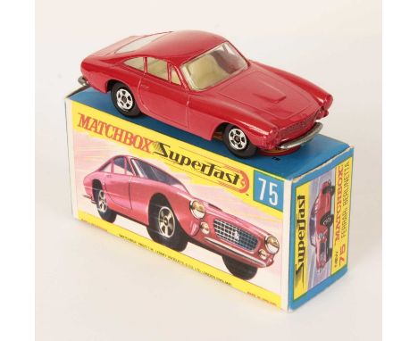 Matchbox Superfast 75a Ferrari Berlinetta - red body without silver grille, partial cowl to right hand headlamp, without cowl