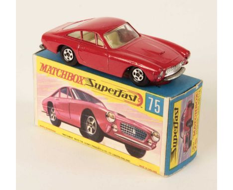 Matchbox Superfast 75a Ferrari Berlinetta - gloss red body with headlamp cowls, WITH SILVER TRIM TO GRILLE &amp; HEADLAMPS, i