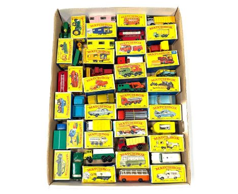 Matchbox Regular Wheels Group of Mid to Late 1960's Issue Models - including 5d London Routemaster Bus; 29c Fire Pumper with 