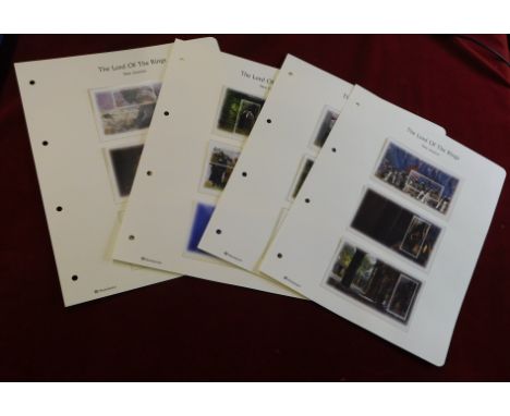 New Zealand 2001-2003 making of Lord of the Rings 12x u/m souvenir sheets from series 1-3