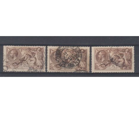 Great Britain 1918 Bradbury/Wilkinson 2s6d fine used (3)