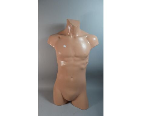 A Male Torso Mannequin, 81cm high 