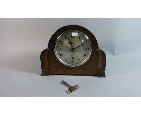 A Mid 20th Century Everite Westminster Chime Mantle Clock, 29cm Wide 