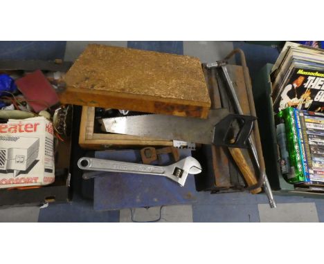Various Hand and Workshop Tools, Spanners, Saw, Toolboxes etc 