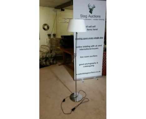 Standard lamp, neutral shade (some marks). PAT tested Nov 2015, used at Calcot Manor