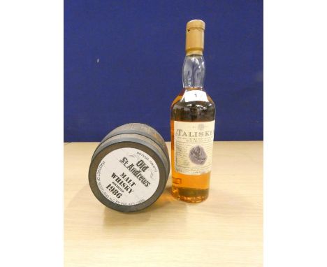Talisker ten years old the only single malt scotch whisky, 70cl, 45.8% vol, with Old St Andrews malt whisky, Distilled 1986, 