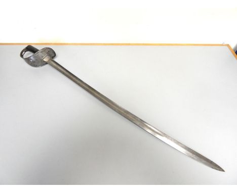 British 1885 Pattern Cavalry Trooper's Sword, the ricasso bearing inspection marks for years 87, 89 &amp; 93, W.D stamp, and 