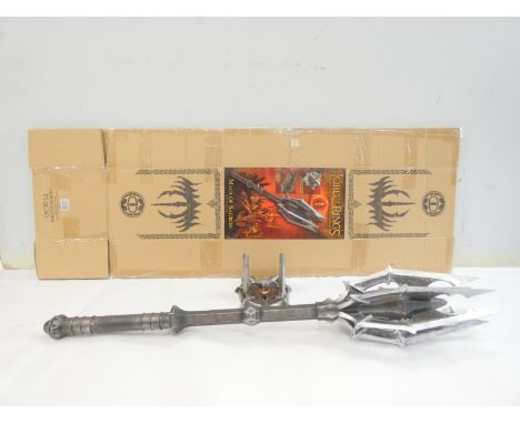 Lord of the Rings. Red Eye Editions Weapons and Arms Collection Mace of Sauron with One Ring Stand. Limited edition no 1271 /