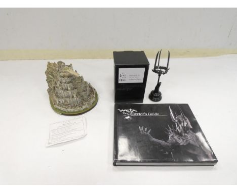 Lord of the Rings. Sideshow Weta Collectibles lot to include Crown of the Witch King by Mike Asquith, Danbury Mint Minas Tiri