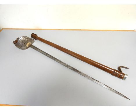 British 1897 Pattern Officer's Sword, the ricasso bearing maker's mark of Henry Wilkinson Pall Mall, the etched fuller with R
