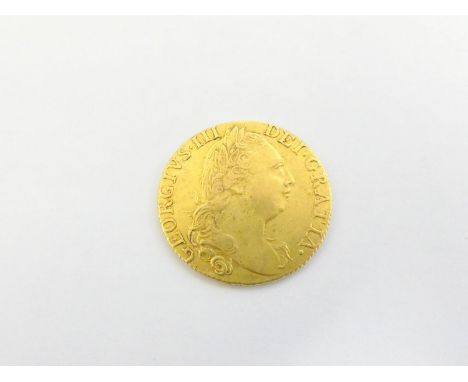 George III 1774 Gold Guinea (4th portrait) 8.4g VG+ S.3728