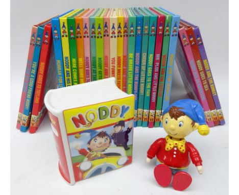 Set of Enid Blyton 'Noddy' titles in 24 vols. pub. HarperCollins 1996,  Royal Worcester Noddy Savings Book and articulated fi
