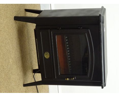 Berry 2900 coal effect stove heater, black finish, W54cm, H60cm (This item is PAT tested - 5 day warranty from date of sale) 