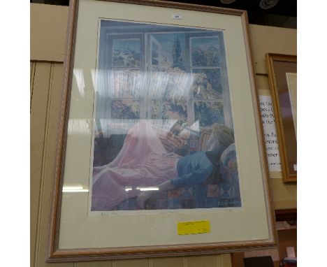 A Limited edition colour print 'French Window' signed Patrick Cullen