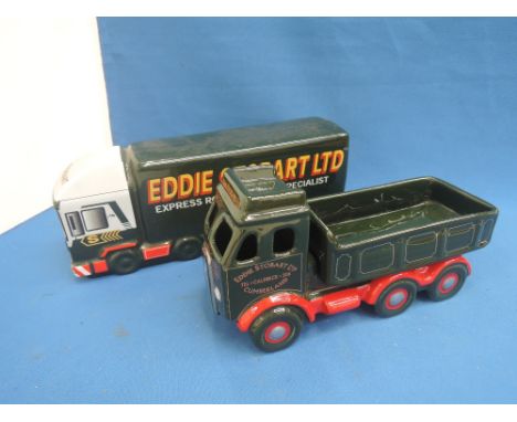 Two Wade ceramic models, Eddie Stobart wagons