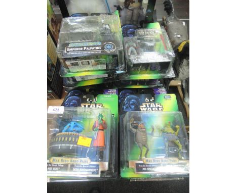 A selection of Star Wars Power of the Force figure blister packs Kenner 1996 - 1998 13 packets