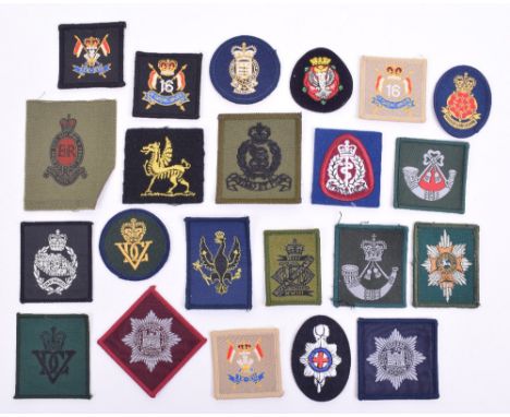 Grouping of British Army Beret Badges, all being relatively modern issue. Various regiments including cavalry etc. All in nea