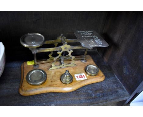 A set of postage scales. 