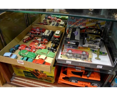 A small collection of Corgi, Spot-On and Brumm vehicles. 