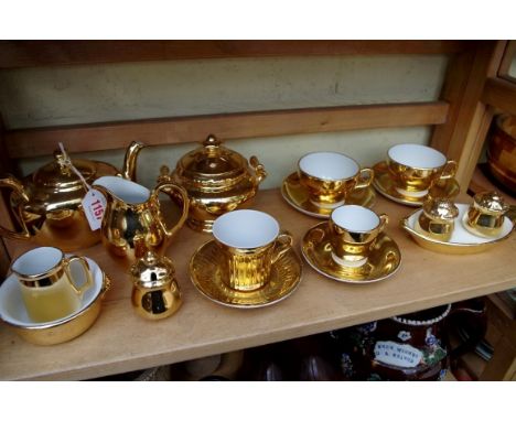 A small collection of Royal Worcester gilt wares.&nbsp; 