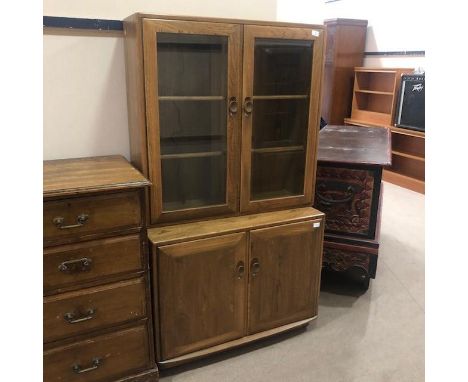 ERCOL BOOKCASE, 91cm wide