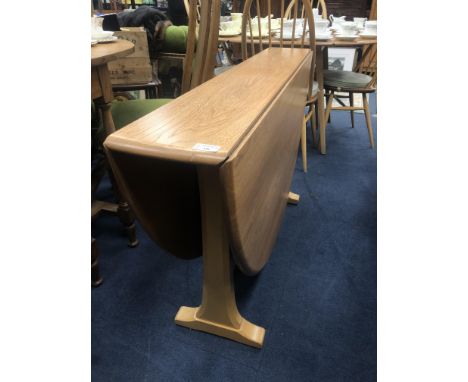 ERCOL DROP LEAF DINING TABLE, 127cm wide