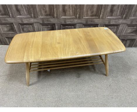 ERCOL COFFEE TABLE, 105cm wide