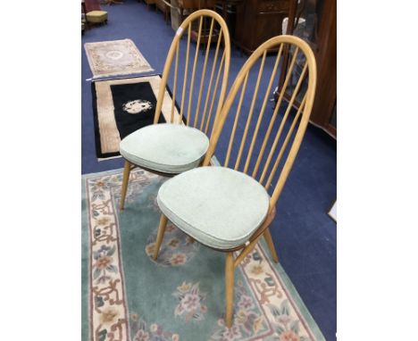 SET OF FOUR ERCOL DINING CHAIRS