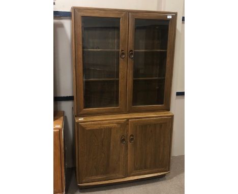 ERCOL BOOKCASE, 91cm wide