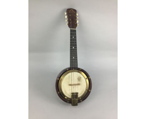 BELL-TONE BANJO, along with an Ozark lute (2)