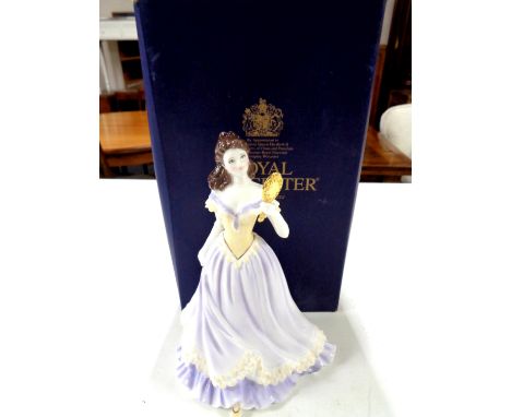 A Royal Worcester Reflections figure 'Day Dreams', boxed. 