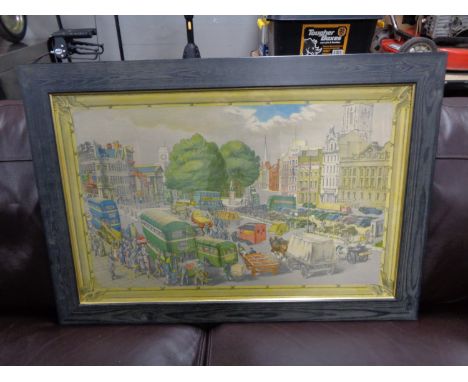 A Phyllis Ginger colour print of Bristol 