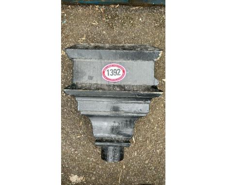 A SINGLE CAST IRON HOPPER, 52CM (H) X 5CM (W) / ALL LOTS ARE LOCATED IN SL0 9LG, REGRETFULLY WE DO NOT OFFER SHIPPING, BUYERS