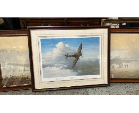 THREE GERALD COULSON FRAMED PRINTS INC. SIGNED 'THE MAGIC OF FLIGHT' (146 OF 500) AND TWO EARLY MORNING MIST OF A SECOND WORL