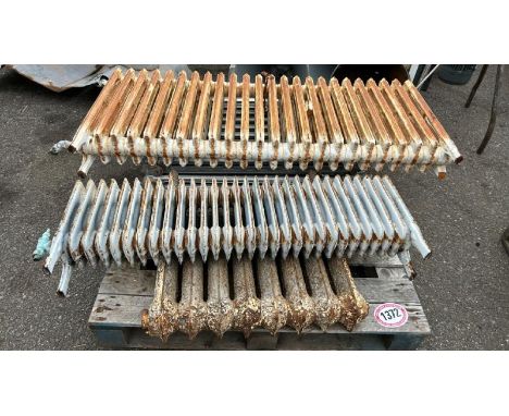 FIVE VINTAGE CAST IRON RADIATORS / ALL LOTS ARE LOCATED IN SL0 9LG, REGRETFULLY WE DO NOT OFFER SHIPPING, BUYERS MUST COLLECT
