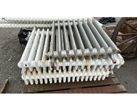 FOUR VINTAGE CAST IRON RADIATORS / ALL LOTS ARE LOCATED IN SL0 9LG, REGRETFULLY WE DO NOT OFFER SHIPPING, BUYERS MUST COLLECT