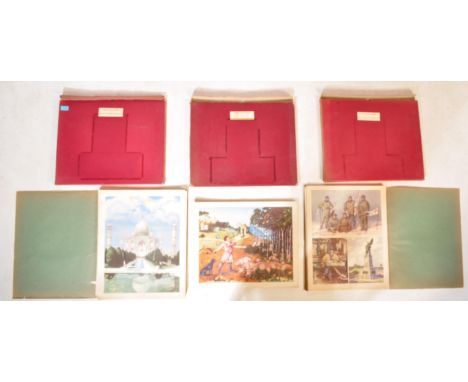 A near complete collection of mid 20th century circa. 1954 Macmillan Folio 'History Class Pictures' prints. The collection de