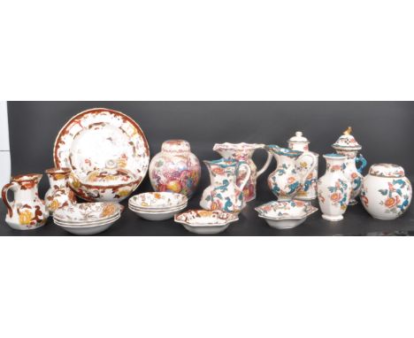 
Assortment of vintage mid to late 20th century Mason`s Ironstone printed and hand painted china tea services. The lot includ