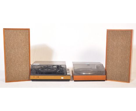 A pair of vintage Gerrard and Thorn Ferguson record players. The lot includes one Gerrard SP 25 MK III record player with woo