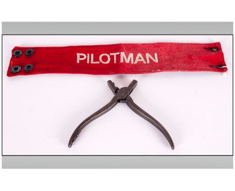 Locomotive/Railway Interest Ticket Clippers Together With A Red 'Pilotman' Arm Band 
